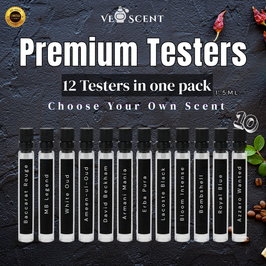 FREE Premium Perfume Testers Pack – 10 Scents