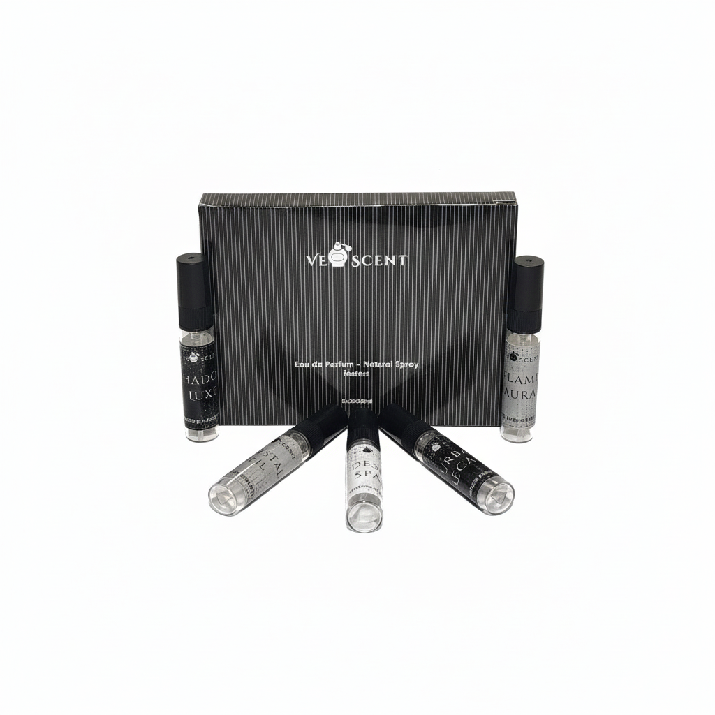 Combo Pack – 15 Premium Perfume Testers (5×5ml + 10×1ml)
