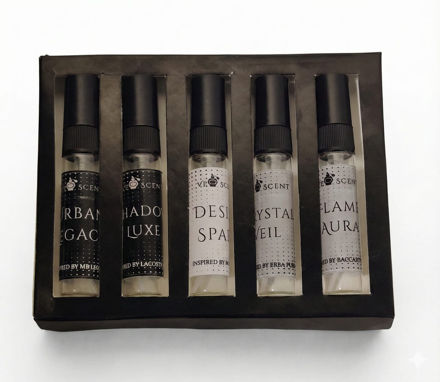 VeoScent 5ml Perfume Pack, Choose Any 5 Designer Inspired Scents